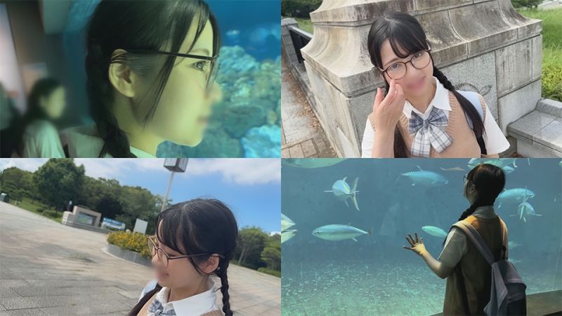 ☆萌萌美●女☆與巨乳&times;眼鏡「超下流」優等生穿著制服做愛☆奈乃・18歳