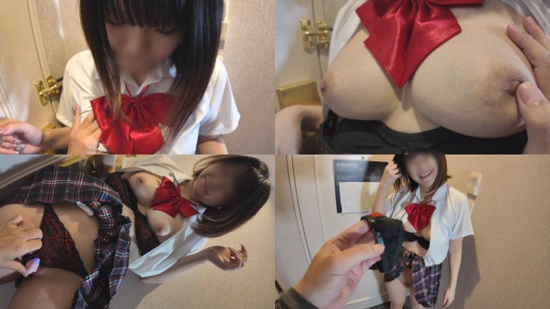 ＜無修正＞童顏白皙❤F罩杯美巨乳的健康身體！愛撫到濕滑的粉嫩蜜穴直接內射,吞精！
